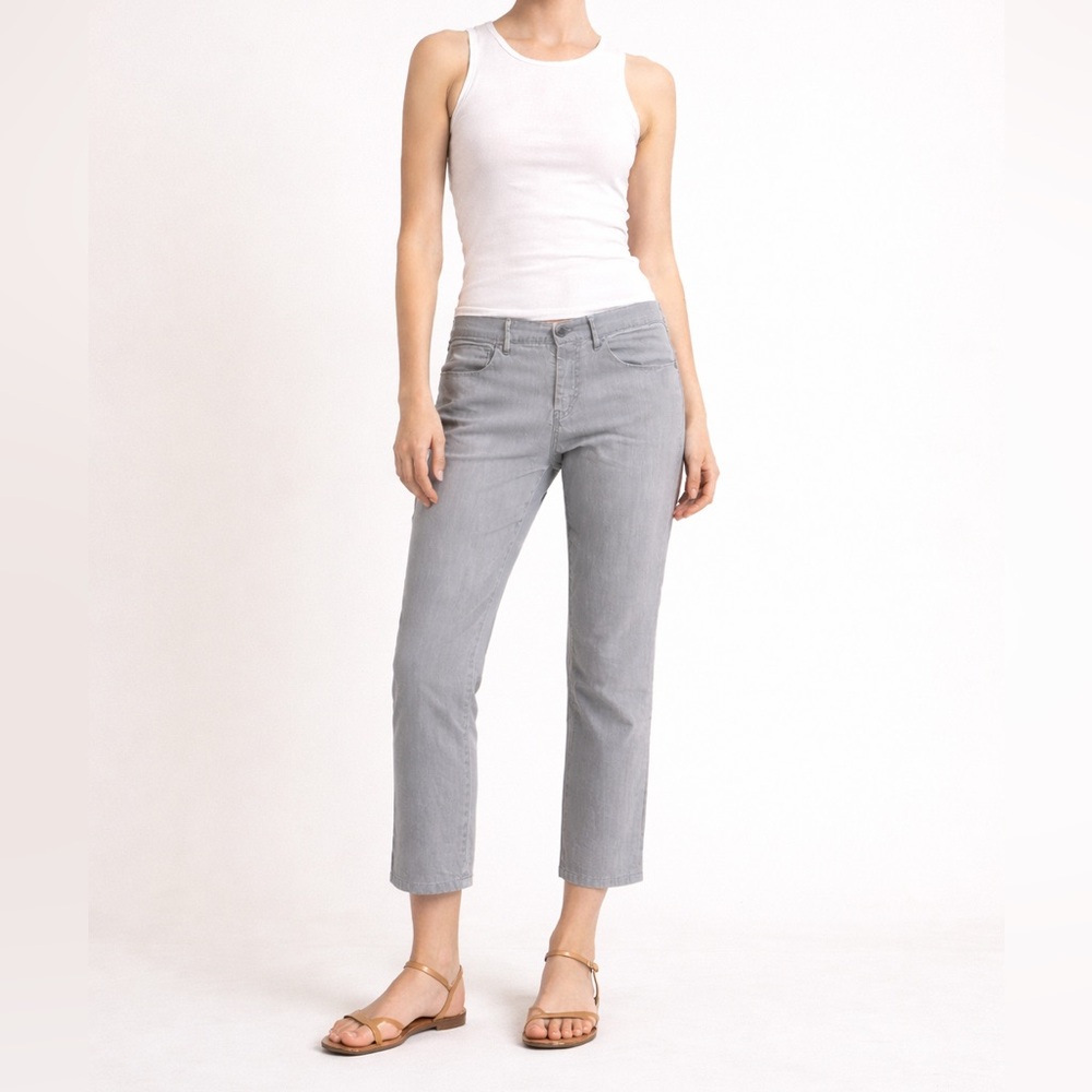 Miu Miu Gray Ankle Cropped Jeans